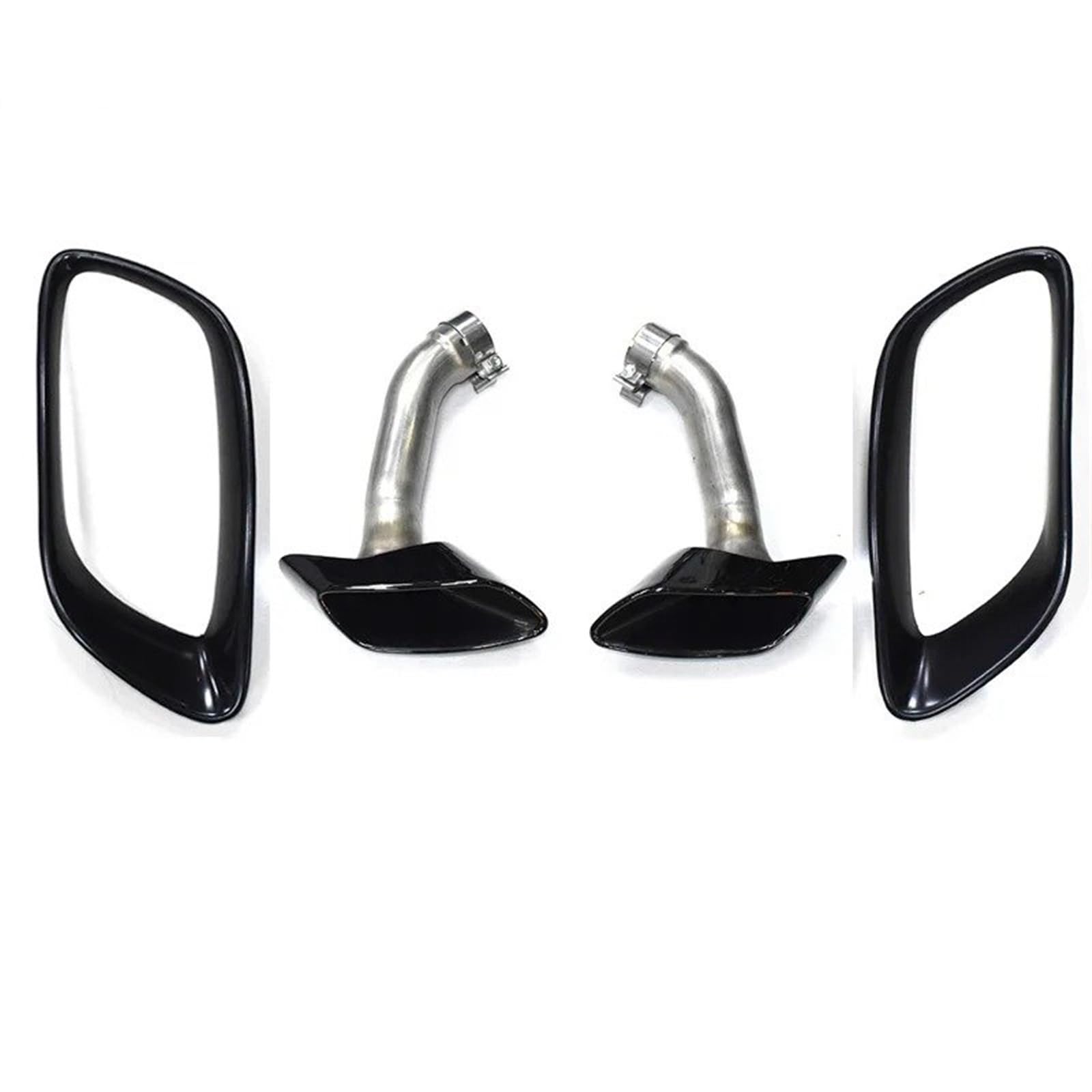 Gtdtixc Auto Endrohre Für X6 E71 V8 2008-2013 304 30 Auto Auspuffrohr Schalldämpfer Spitze Abdeckung Platz Endrohr Düse Auto Doppelendrohr(Exhaust Cover D) von Gtdtixc