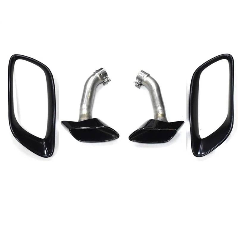 Gtdtixc Auto Endrohre Für X6 E71 V8 2008-2013 304 30 Auto Auspuffrohr Schalldämpfer Spitze Abdeckung Platz Endrohr Düse Auto Doppelendrohr(Exhaust Cover D) von Gtdtixc