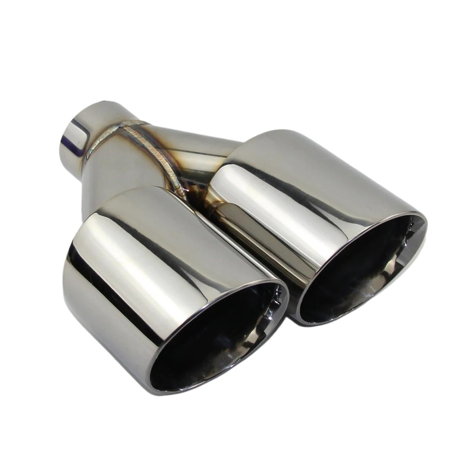 Gtdtixc Auto Endrohre Für Y Typ Doppel Outlet Gerade Kante Auspuffrohr Endrohr Zubehör Edelstahl Auto Doppelendrohr(63MM-76MM) von Gtdtixc