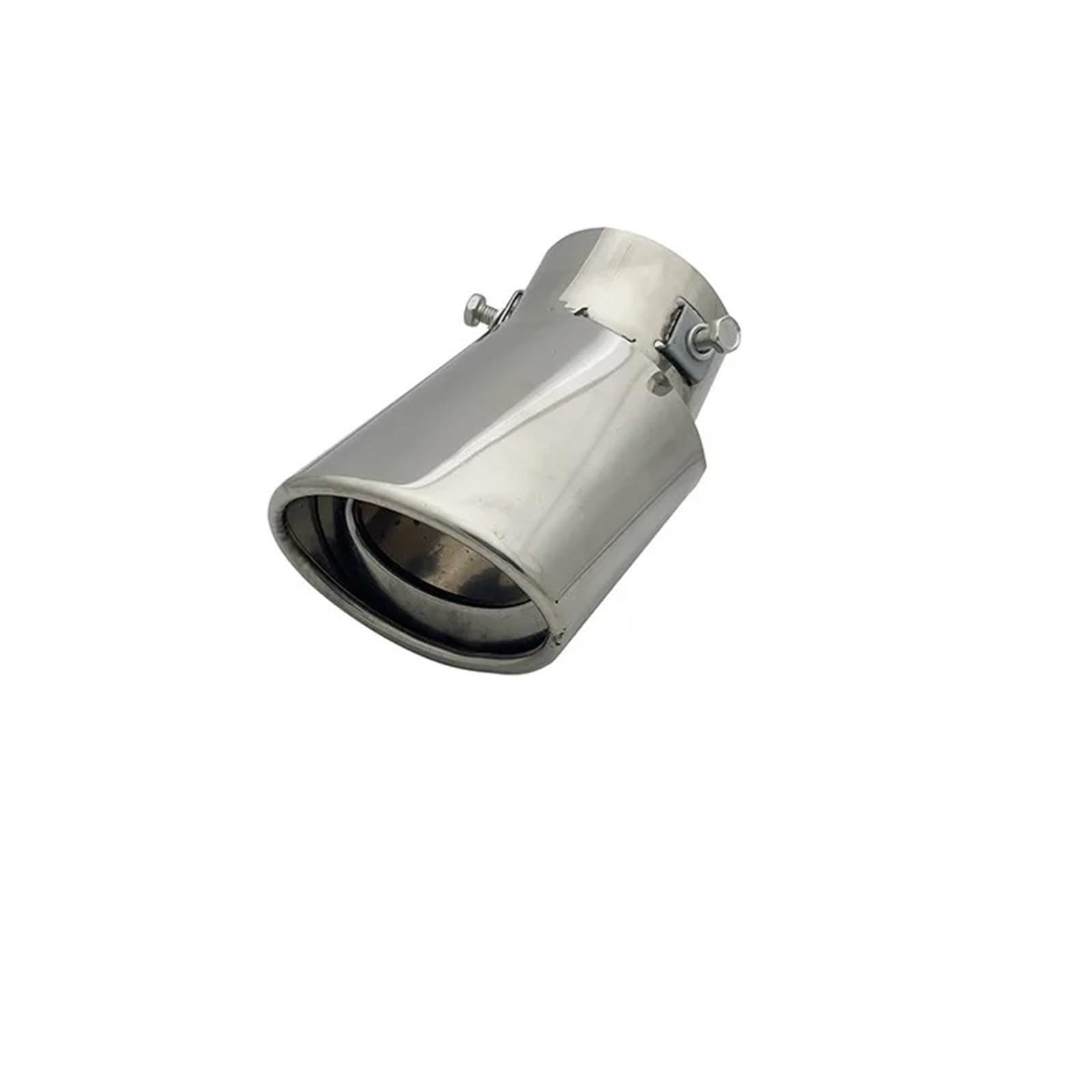 Gtdtixc Auto Endrohre Universal Auto Auspuff Schalldämpfer Spitze Auto Modifiziert Schwanz Hinten Runden Auspuffrohr Auto Doppelendrohr(A14 Sliver) von Gtdtixc