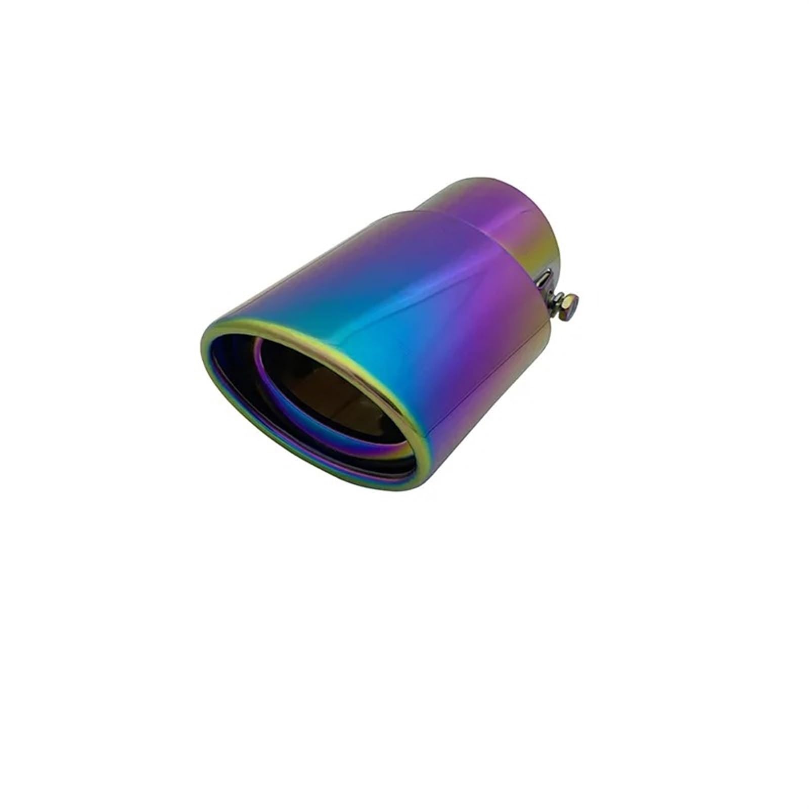 Gtdtixc Auto Endrohre Universal Auto Auspuff Schalldämpfer Spitze Auto Modifiziert Schwanz Hinten Runden Auspuffrohr Auto Doppelendrohr(A153 Full Colorful) von Gtdtixc