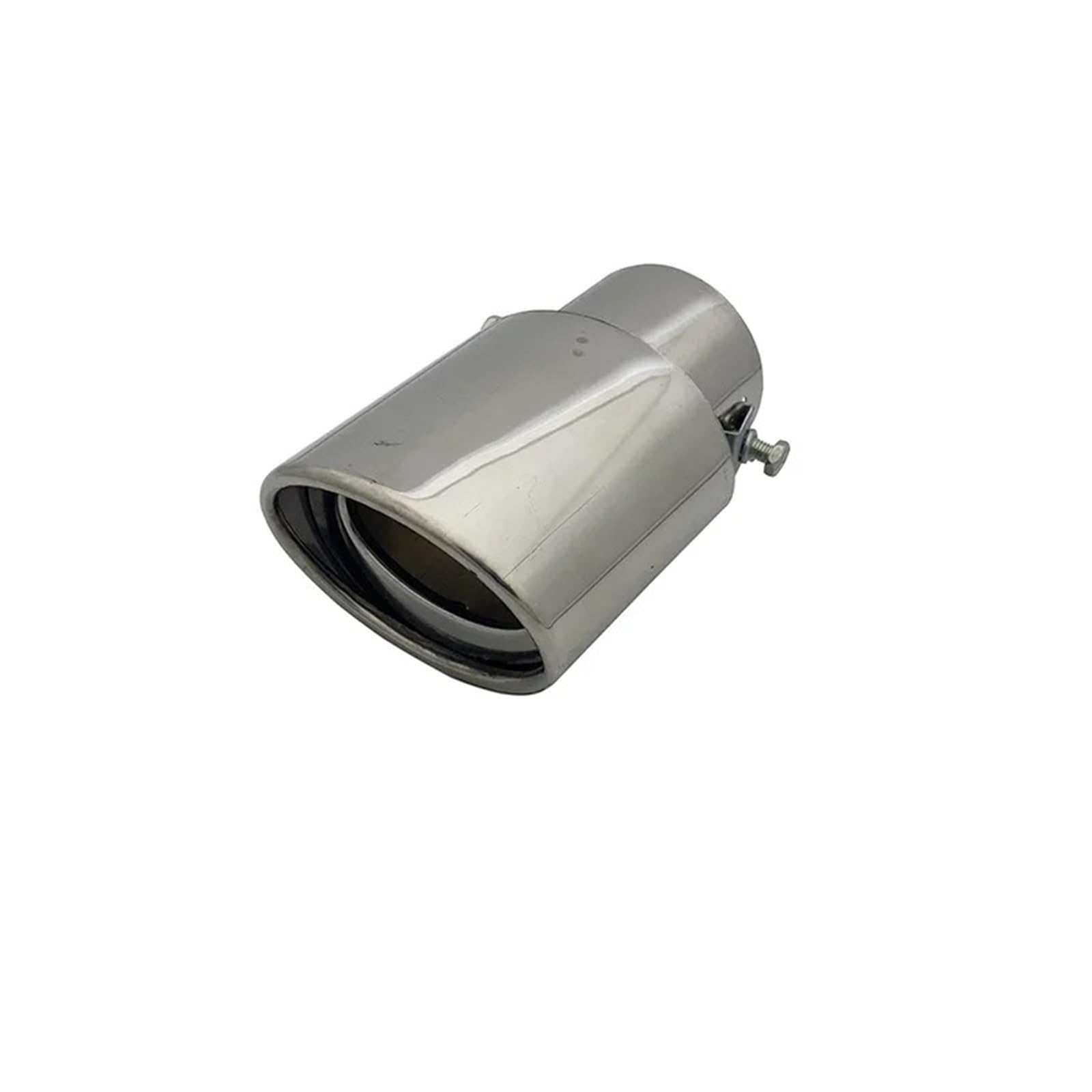 Gtdtixc Auto Endrohre Universal Auto Auspuff Schalldämpfer Spitze Auto Modifiziert Schwanz Hinten Runden Auspuffrohr Auto Doppelendrohr(A153 Sliver) von Gtdtixc