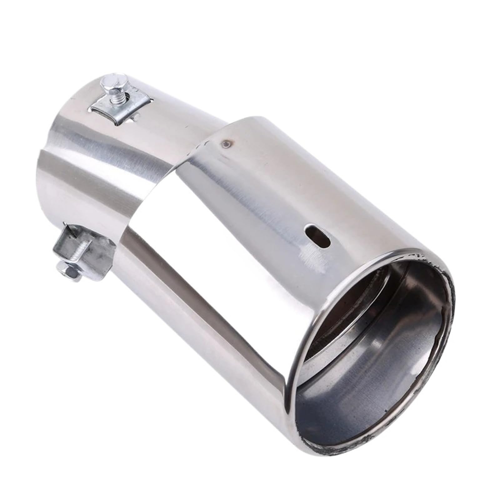 Gtdtixc Auto Endrohre Universal Auto Hinten Runde Auspuffrohr Schwanz Schalldämpfer Spitze Automobil Schalldämpfer Spitze Auto Zubehör Auto Doppelendrohr(Curved Section) von Gtdtixc