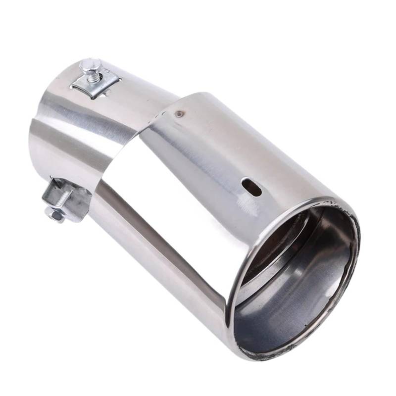 Gtdtixc Auto Endrohre Universal Auto Hinten Runde Auspuffrohr Schwanz Schalldämpfer Spitze Automobil Schalldämpfer Spitze Auto Zubehör Auto Doppelendrohr(Curved Section) von Gtdtixc