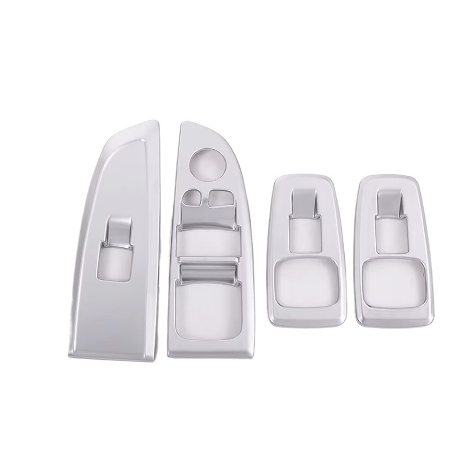 Gtdtixc Auto Interieur Zubehör Für 7 Series G11 G12 730li 740li 2016 2017 Auto Fensterheber Schalter Taste Rahmen Abdeckung Trim Interieurleisten Zubehör(Silber) von Gtdtixc
