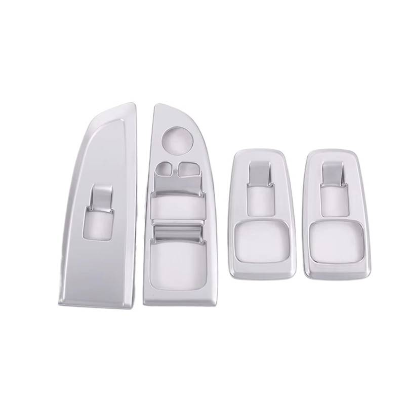 Gtdtixc Auto Interieur Zubehör Für 7 Series G11 G12 730li 740li 2016 2017 Auto Fensterheber Schalter Taste Rahmen Abdeckung Trim Interieurleisten Zubehör(Silber) von Gtdtixc