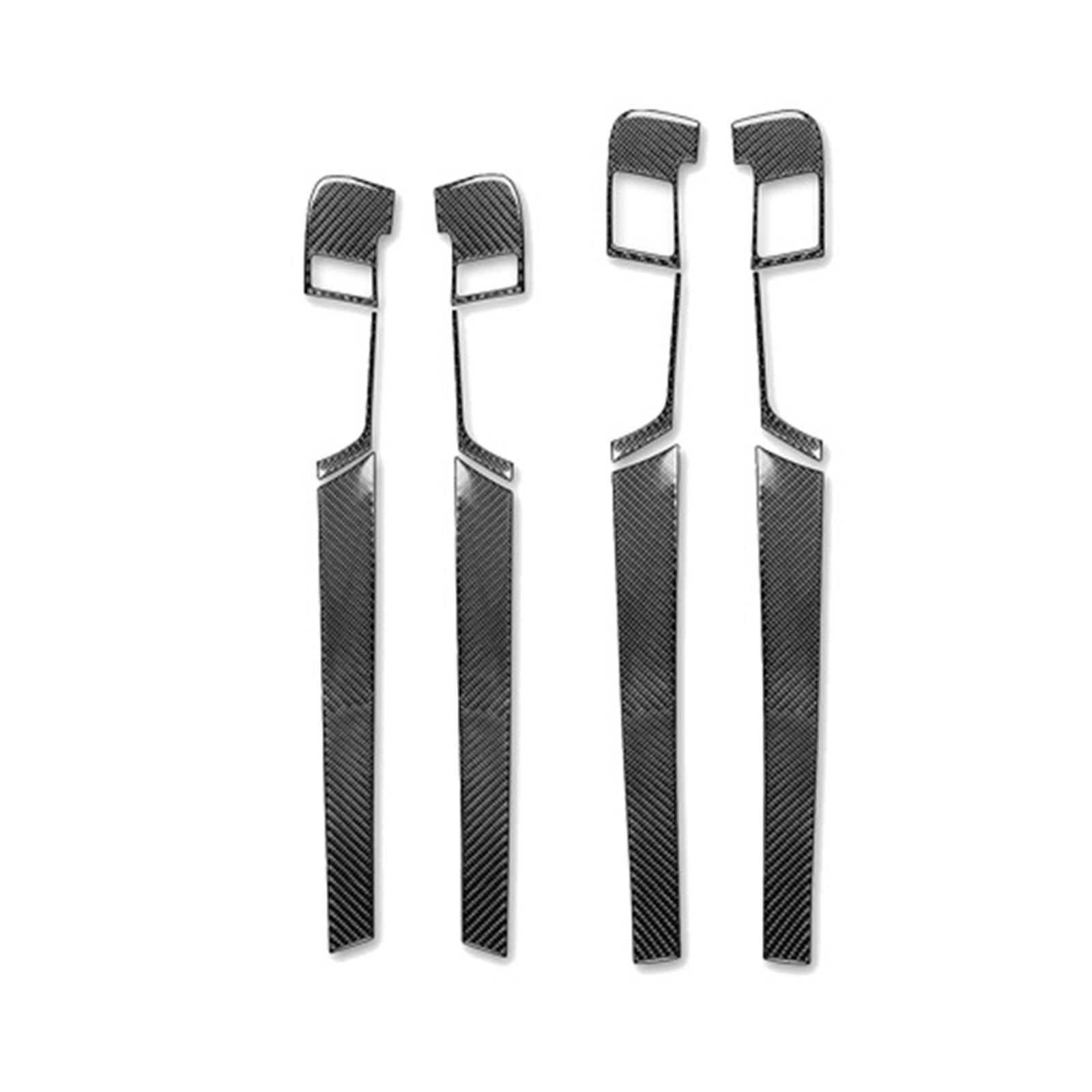 Gtdtixc Auto Interieur Zubehör Für A3 S3 8P 2006 2007 Auto Innen Tür Griff Panel Set Abdeckung Trim Innen Modifikation Aufkleber Interieurleisten Zubehör(Black-F) von Gtdtixc