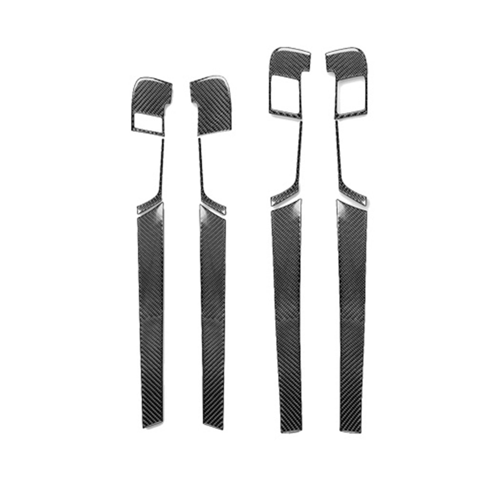 Gtdtixc Auto Interieur Zubehör Für A3 S3 8P 2006 2007 Auto Innen Tür Griff Panel Set Abdeckung Trim Innen Modifikation Aufkleber Interieurleisten Zubehör(Black-G) von Gtdtixc