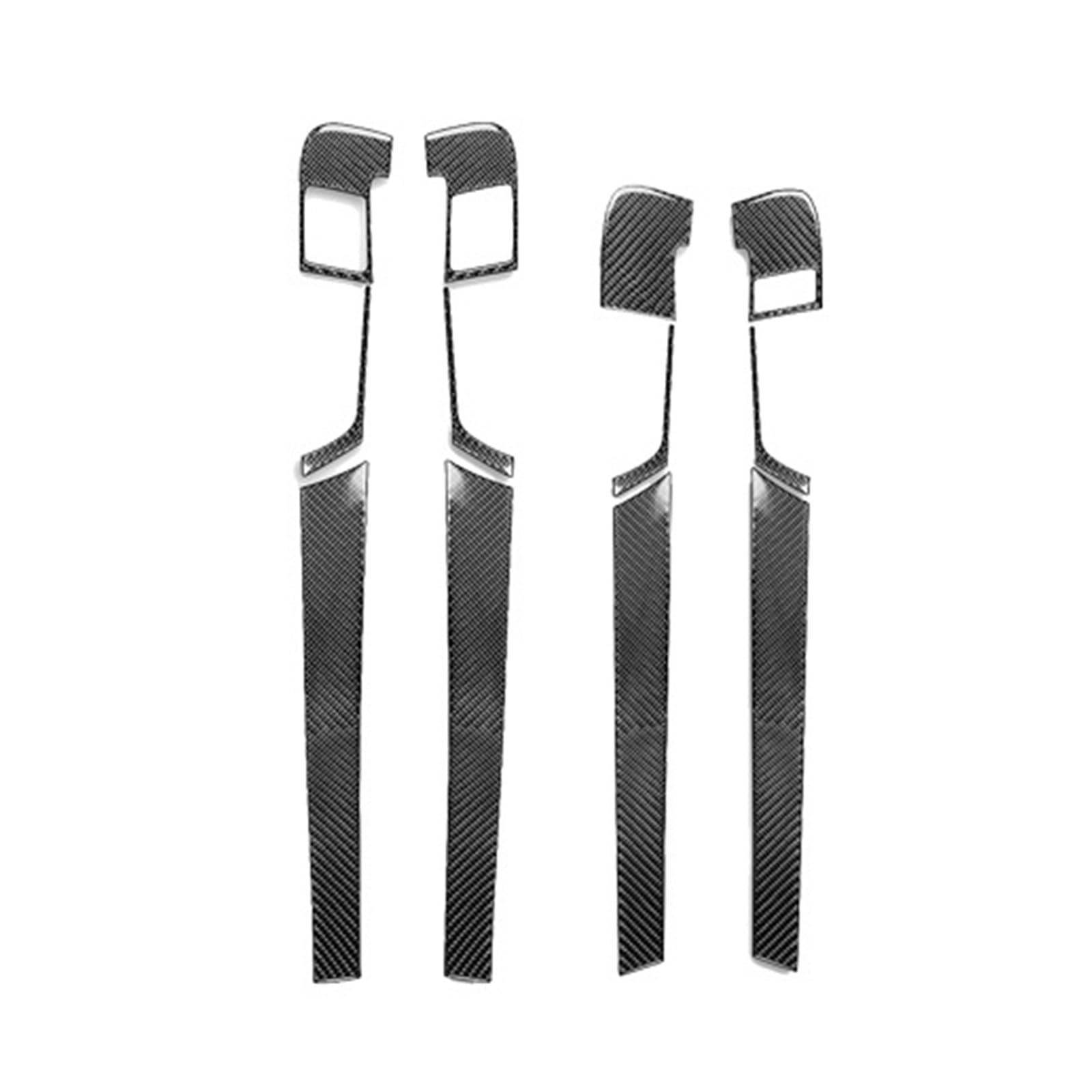 Gtdtixc Auto Interieur Zubehör Für A3 S3 8P 2006 2007 Auto Innen Tür Griff Panel Set Abdeckung Trim Innen Modifikation Aufkleber Interieurleisten Zubehör(Black-H) von Gtdtixc