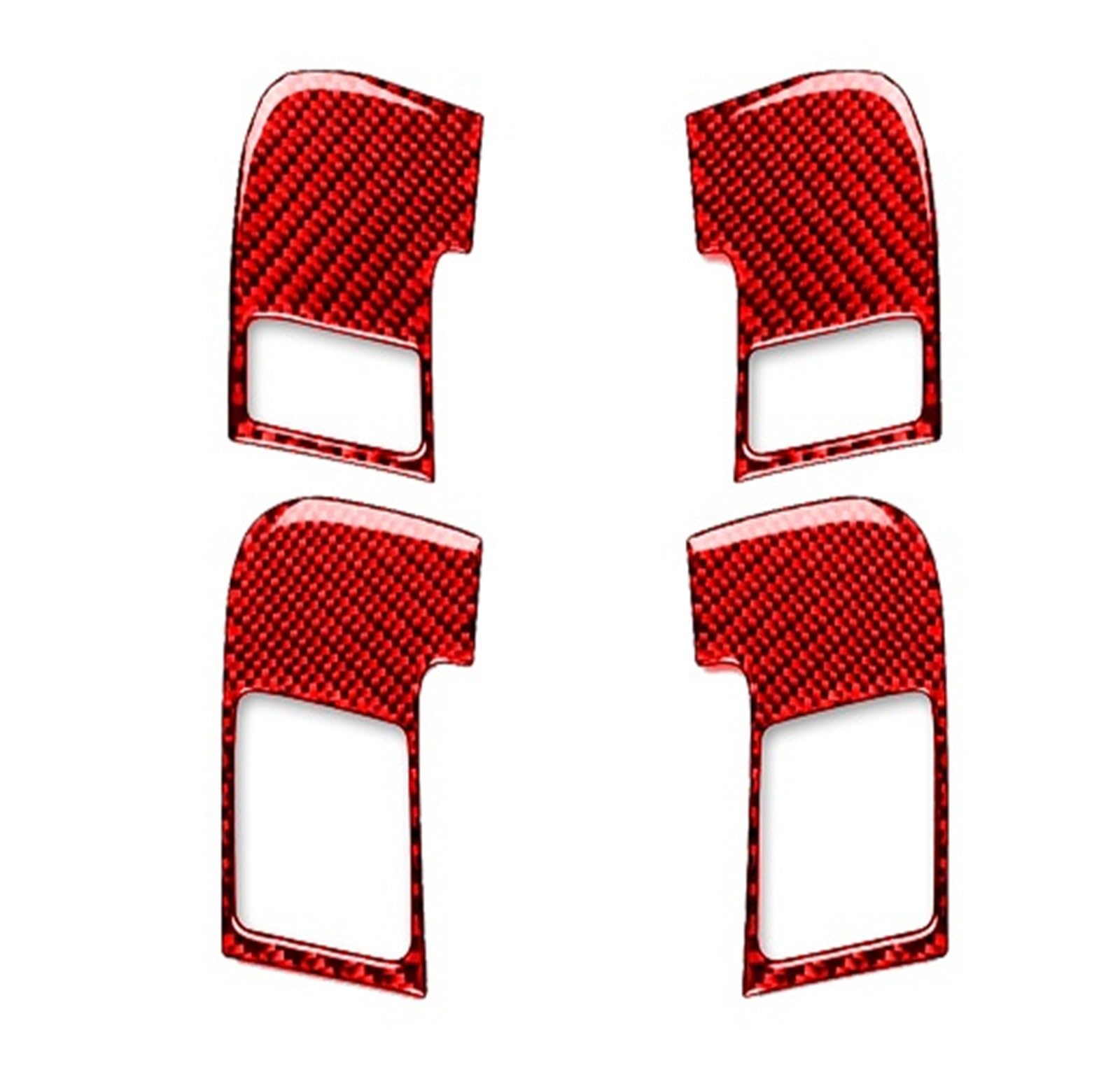 Gtdtixc Auto Interieur Zubehör Für A3 S3 8P 2006 2007 Auto Innen Tür Griff Panel Set Abdeckung Trim Innen Modifikation Aufkleber Interieurleisten Zubehör(Red-A) von Gtdtixc
