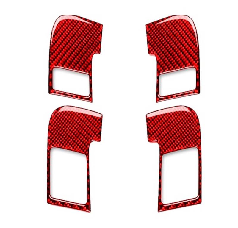 Gtdtixc Auto Interieur Zubehör Für A3 S3 8P 2006 2007 Auto Innen Tür Griff Panel Set Abdeckung Trim Innen Modifikation Aufkleber Interieurleisten Zubehör(Red-A) von Gtdtixc