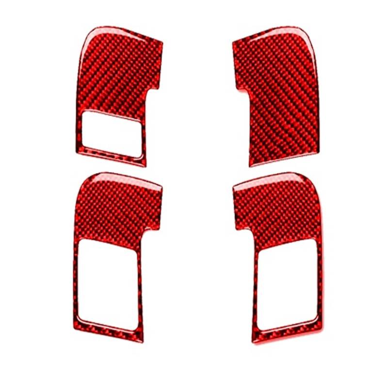Gtdtixc Auto Interieur Zubehör Für A3 S3 8P 2006 2007 Auto Innen Tür Griff Panel Set Abdeckung Trim Innen Modifikation Aufkleber Interieurleisten Zubehör(Red-B) von Gtdtixc