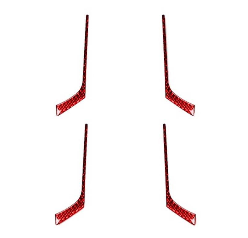 Gtdtixc Auto Interieur Zubehör Für A3 S3 8P 2006 2007 Auto Innen Tür Griff Panel Set Abdeckung Trim Innen Modifikation Aufkleber Interieurleisten Zubehör(Red-D) von Gtdtixc