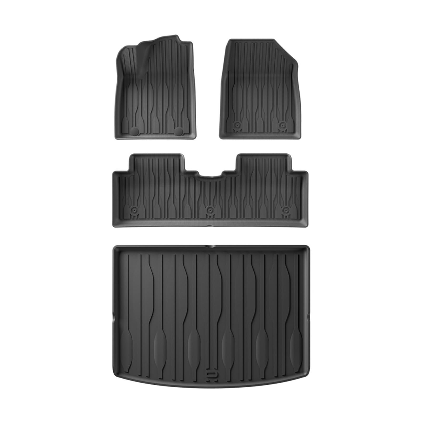 Gtdtixc Auto Interieur Zubehör Für BYD Für Yuan Für Pro 2024 2025 Auto-Fußmatten Cargo Liner Trunk Pad TPE 3D Fußmatte Linkes Ruder Interieurleisten Zubehör(LHD 4Piece) von Gtdtixc