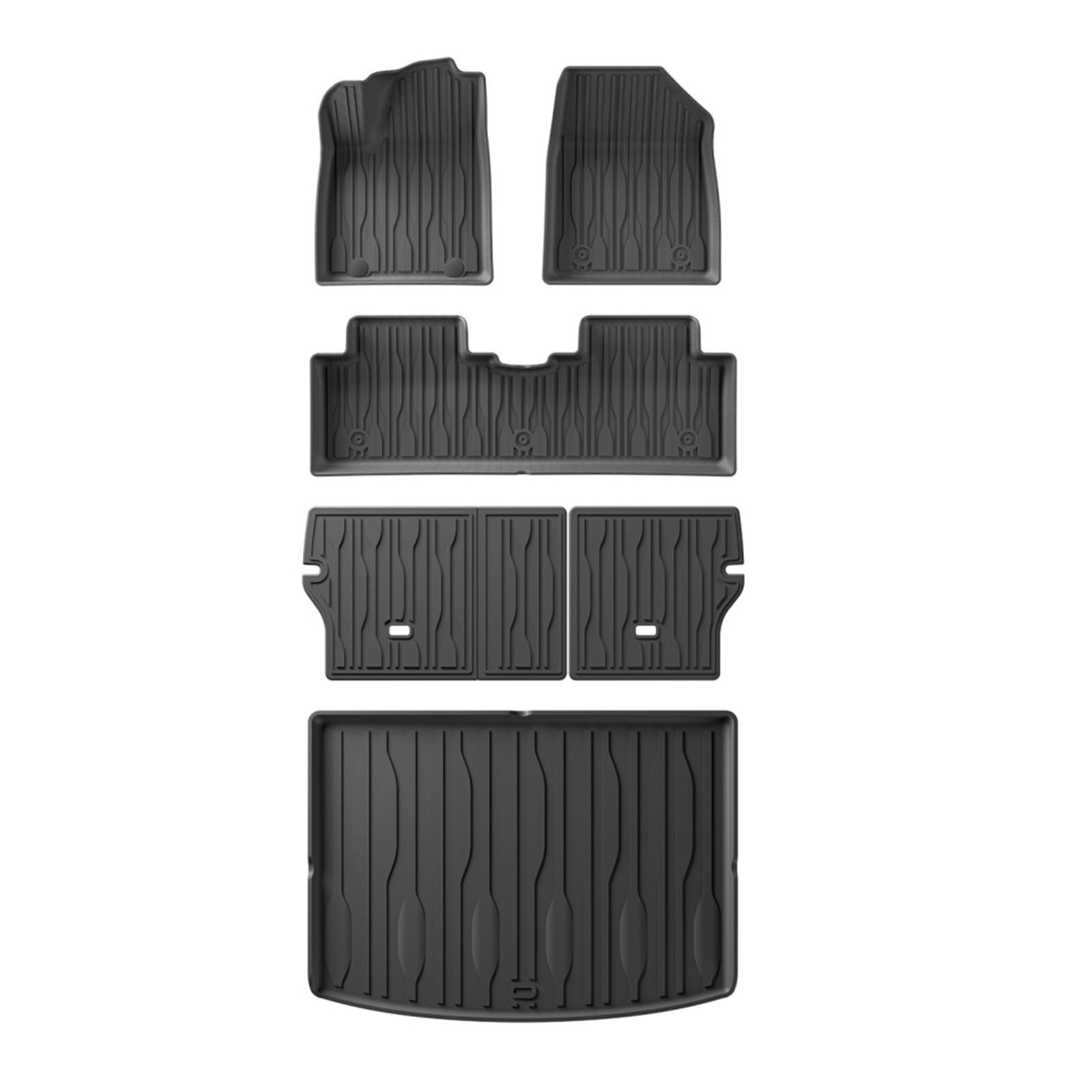Gtdtixc Auto Interieur Zubehör Für BYD Für Yuan Für Pro 2024 2025 Auto-Fußmatten Cargo Liner Trunk Pad TPE 3D Fußmatte Linkes Ruder Interieurleisten Zubehör(LHD 6Piece) von Gtdtixc