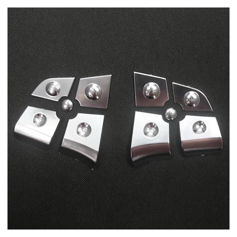 Gtdtixc Auto Interieur Zubehör Für Benz Klasse GL W164 2006-2009 Auto Lenkrad Taste Schalter Panel Abdeckung Aufkleber Trim Interieurleisten Zubehör(B Model) von Gtdtixc