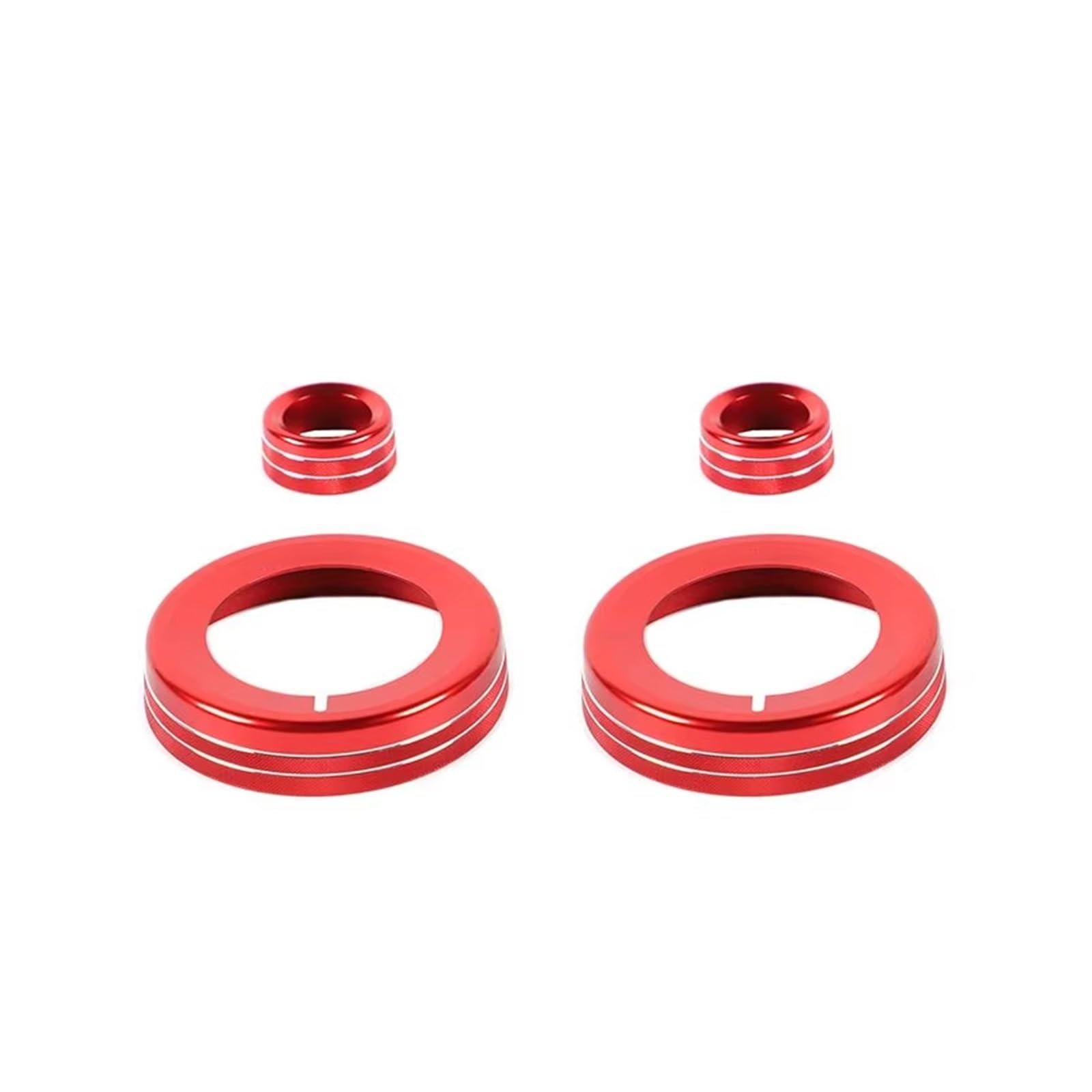 Gtdtixc Auto Interieur Zubehör Für Chevrolet Für Camaro 2010-2015 Auto Center Control Schalter Taste Knopf Dekoration Abdeckung Ring Interieurleisten Zubehör(Red) von Gtdtixc