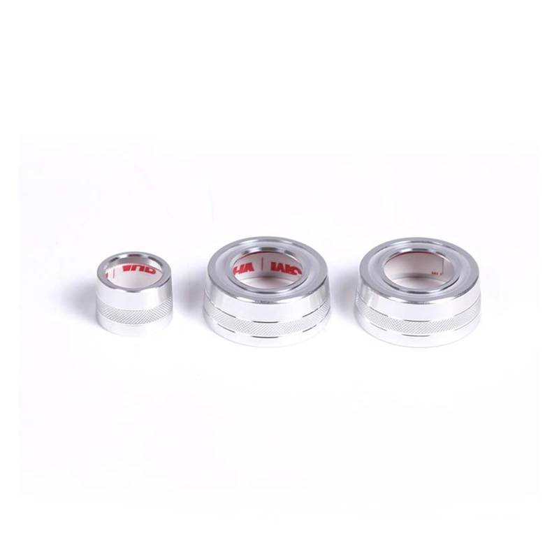 Gtdtixc Auto Interieur Zubehör Für Chevrolet Für Corvette C7 2014-2019 Auto Blinker Scheibenwischer Hebel Schalter Abdeckung Trim Ring Interieurleisten Zubehör(Silber) von Gtdtixc