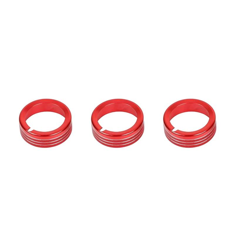 Gtdtixc Auto Interieur Zubehör Für Dodge Für Nitro 2007 2008 2009 2010 2011 2012 Auto Klimaanlage Vent Knob Schalter Taste Dekoration Abdeckung Ring Interieurleisten Zubehör(Red) von Gtdtixc