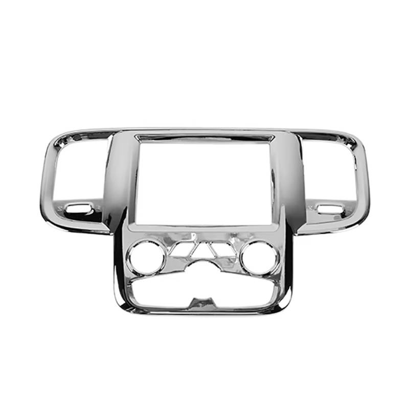 Gtdtixc Auto Interieur Zubehör Für Dodge Für Ram 1500 2011-2017 Auto Center Console Navigation Panel Dekoration Abdeckung Aufkleber Interieurleisten Zubehör(Chrome) von Gtdtixc
