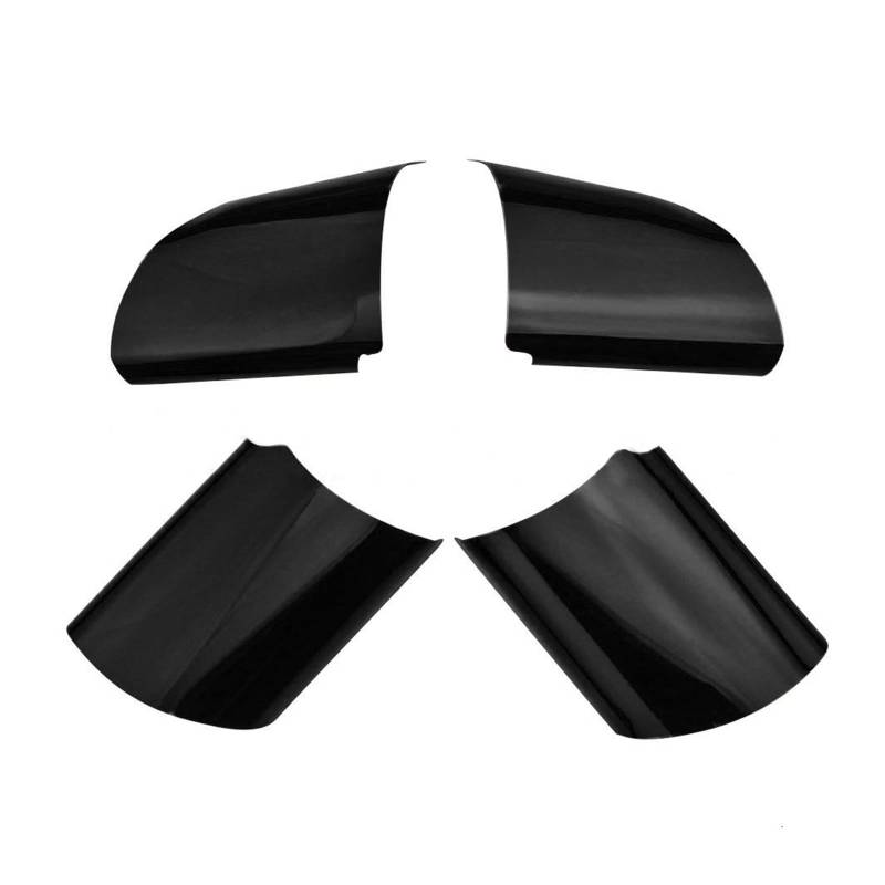 Gtdtixc Auto Interieur Zubehör Für Ford Für Focus 2 MK2 2005 2006 2007 2008 2009 2010 2011 2012 Autoinnenraum Lenkradverkleidung Aufkleber Interieurleisten Zubehör(Schwarz) von Gtdtixc
