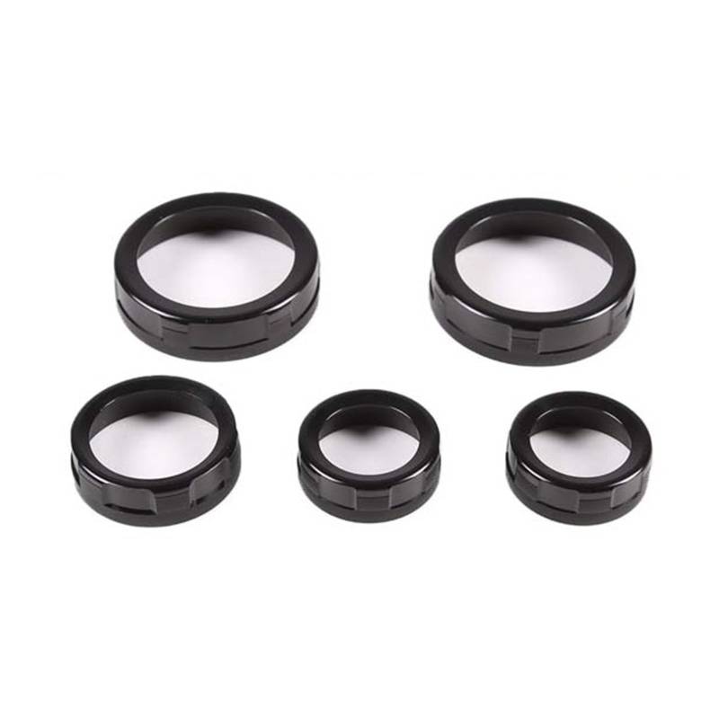 Gtdtixc Auto Interieur Zubehör Für Ford Für Maverick 2022 Auto Schaltknauf Ring Klimaanlage Lautstärkeregler Ring Auto Innen Zubehör Interieurleisten Zubehör(4Piece Black) von Gtdtixc