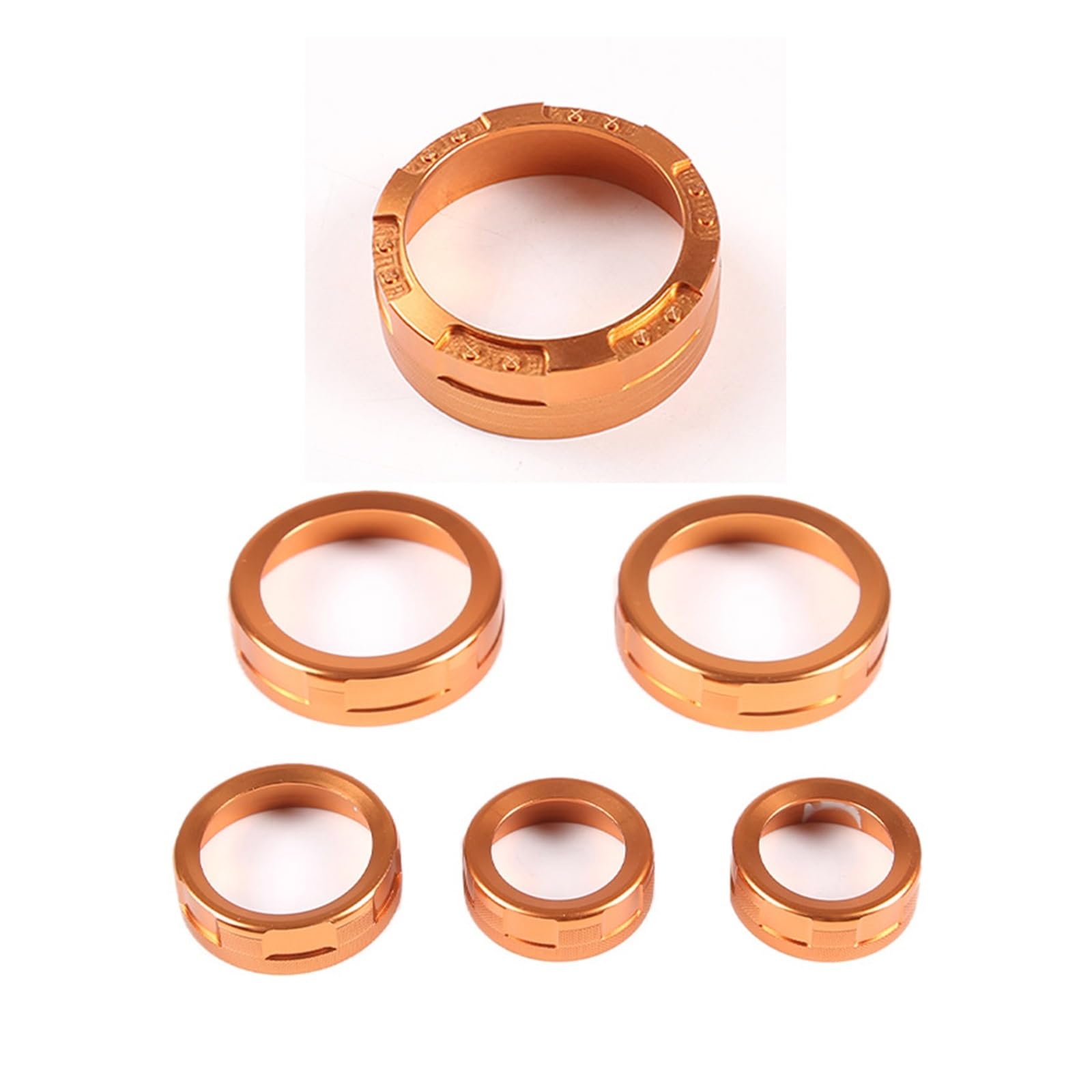 Gtdtixc Auto Interieur Zubehör Für Ford Für Maverick 2022 Auto Schaltknauf Ring Klimaanlage Lautstärkeregler Ring Auto Innen Zubehör Interieurleisten Zubehör(6Piece orange) von Gtdtixc