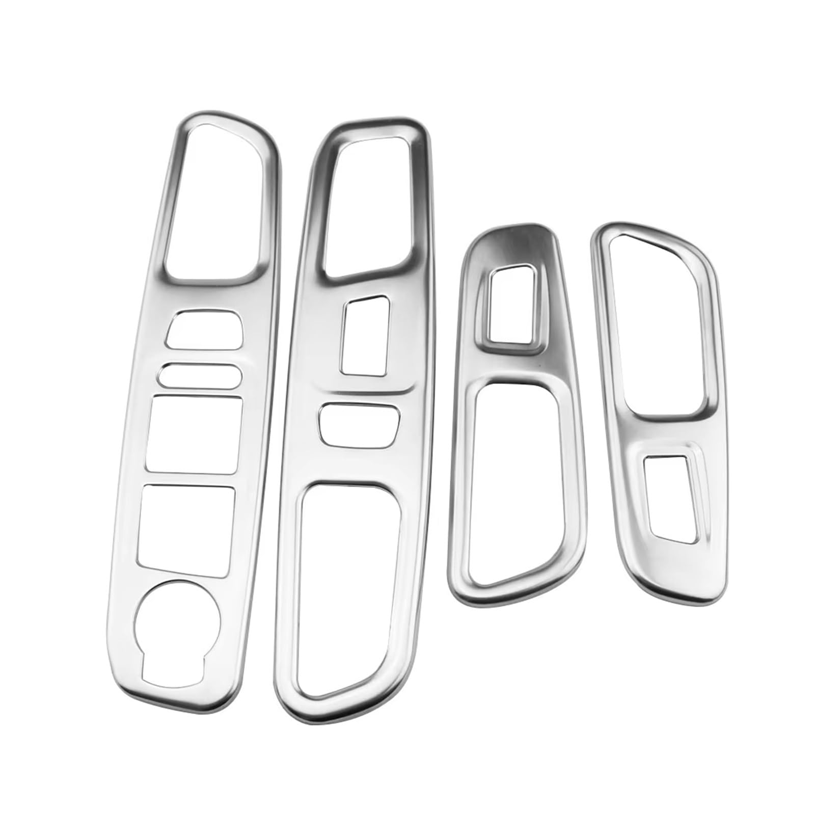Gtdtixc Auto Interieur Zubehör Für Jeep Für Renegade 2014-2021 LHD Auto Fensterheber Schalter Abdeckung Aufkleber Trim Innen Zubehör Interieurleisten Zubehör(Matte Sliver) von Gtdtixc