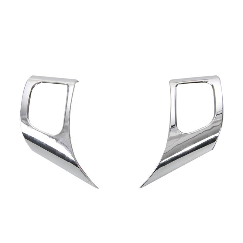 Gtdtixc Auto Interieur Zubehör Für Jeep Für Wrangler TJ 1997-2006 Auto Lenkrad Dekoration Abdeckung Innen Zubehör Interieurleisten Zubehör(Chrome) von Gtdtixc