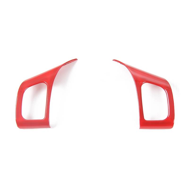 Gtdtixc Auto Interieur Zubehör Für Jeep Für Wrangler TJ 1997-2006 Auto Lenkrad Dekoration Abdeckung Innen Zubehör Interieurleisten Zubehör(Red) von Gtdtixc