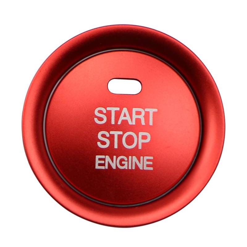 Gtdtixc Auto Interieur Zubehör Für Mazda 3 BM BN 6 GJ1 GL CX4 CX5 CX 5 Für Axela CX3 Für Atenza Auto Motor Start Stop Zündung Schlüssel Ring Cove Interieurleisten Zubehör(1 Set Red) von Gtdtixc