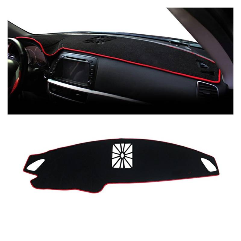 Gtdtixc Auto Interieur Zubehör Für Mazda Für CX-5 KE 2012 2013 2014 2015 2016 Auto Armaturenbrett Abdeckung Dash Matte Sonnenschutz rutschfeste Unterlage Interieurleisten Zubehör(A Red Side LHD) von Gtdtixc