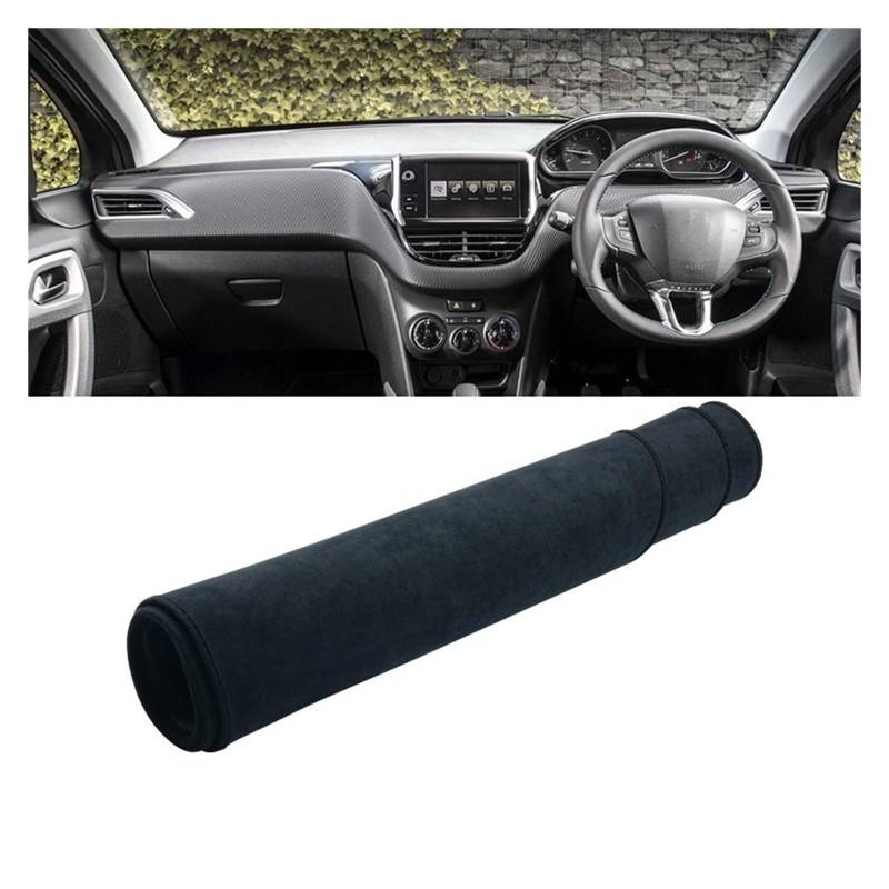 Gtdtixc Auto Interieur Zubehör Für Peugeot 2008 2013 2014 2015 2016 2017 2018 Auto Armaturenbrett Abdeckung Dash Matte Sonnenschutz rutschfeste Pad Interieurleisten Zubehör(B Black RHD) von Gtdtixc