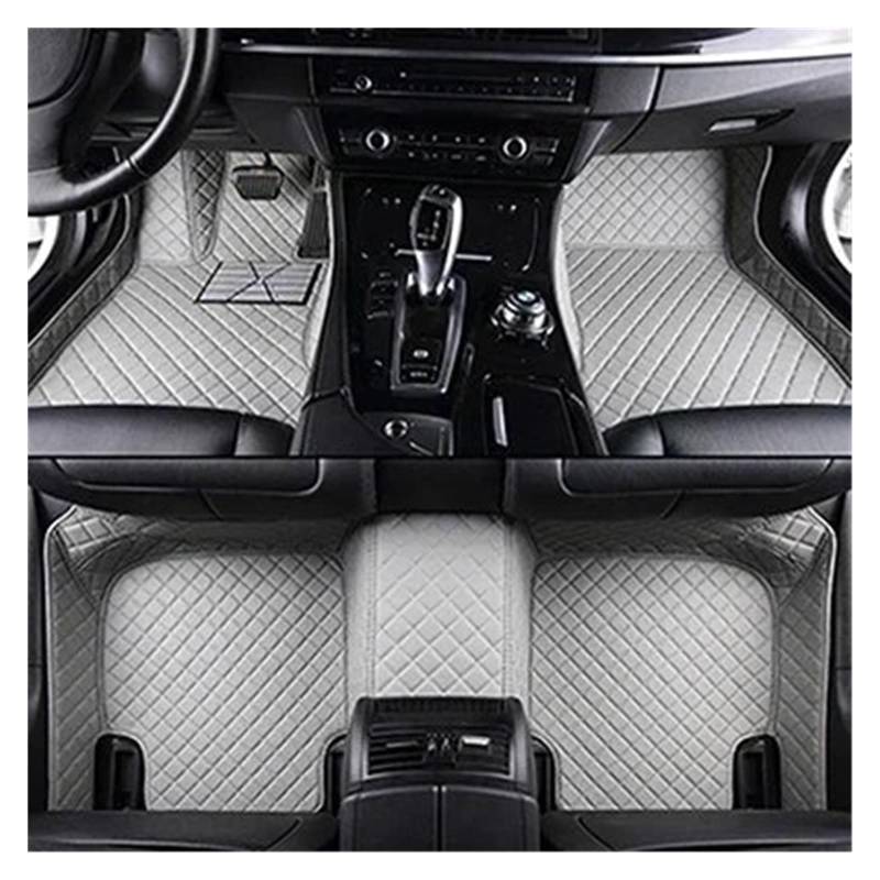 Gtdtixc Auto Interieur Zubehör Für Peugeot 3008 2020 2021 2022 2023 Benutzerdefinierte 3D-Volldeckungs-Auto-Fußmatten Innendetails Interieurleisten Zubehör(Gray 5 Seat) von Gtdtixc