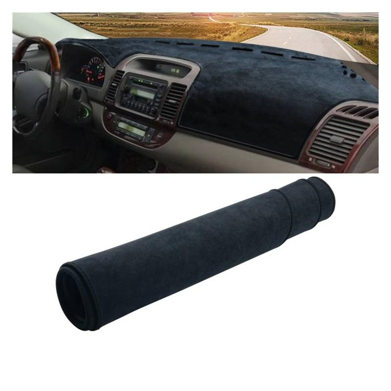 Gtdtixc Auto Interieur Zubehör Für Toyota Für Camry XV30 2002 2003 2004 2005 2006 Auto Armaturenbrett Abdeckung Dash Matte Sonnenschutz rutschfeste Pad Interieurleisten Zubehör(LHD Black) von Gtdtixc