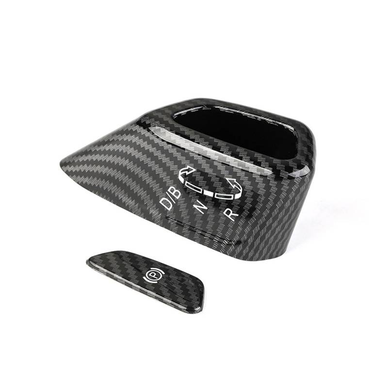 Gtdtixc Auto Interieur Zubehör Für VW Für ID.3 Für ID.4 ID3 ID4 Für Crozz ID6 Auto-Schaltknauf, Dekorativer Blendenrahmen Und P-Knopfabdeckung Interieurleisten Zubehör(Carbon Fiber) von Gtdtixc