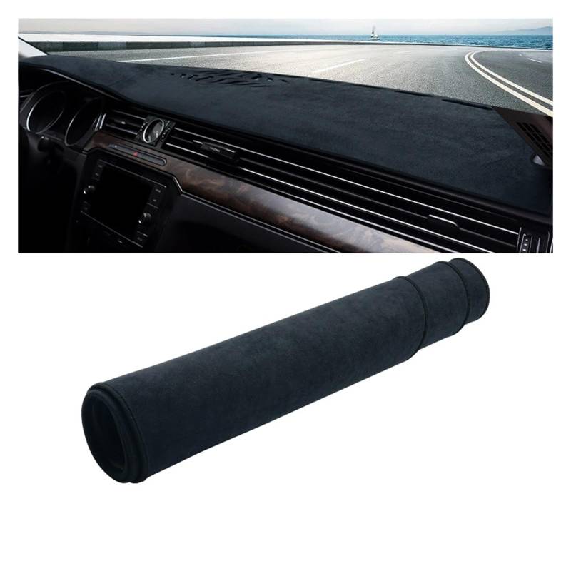 Gtdtixc Auto Interieur Zubehör Für VW Für Passat B8 2015 2016 2017 2018 2019 2020 2021 2022 2023 Auto Dashboard Abdeckung Dash Matte Sonnenschutz Pad Interieurleisten Zubehör(Black LHD) von Gtdtixc