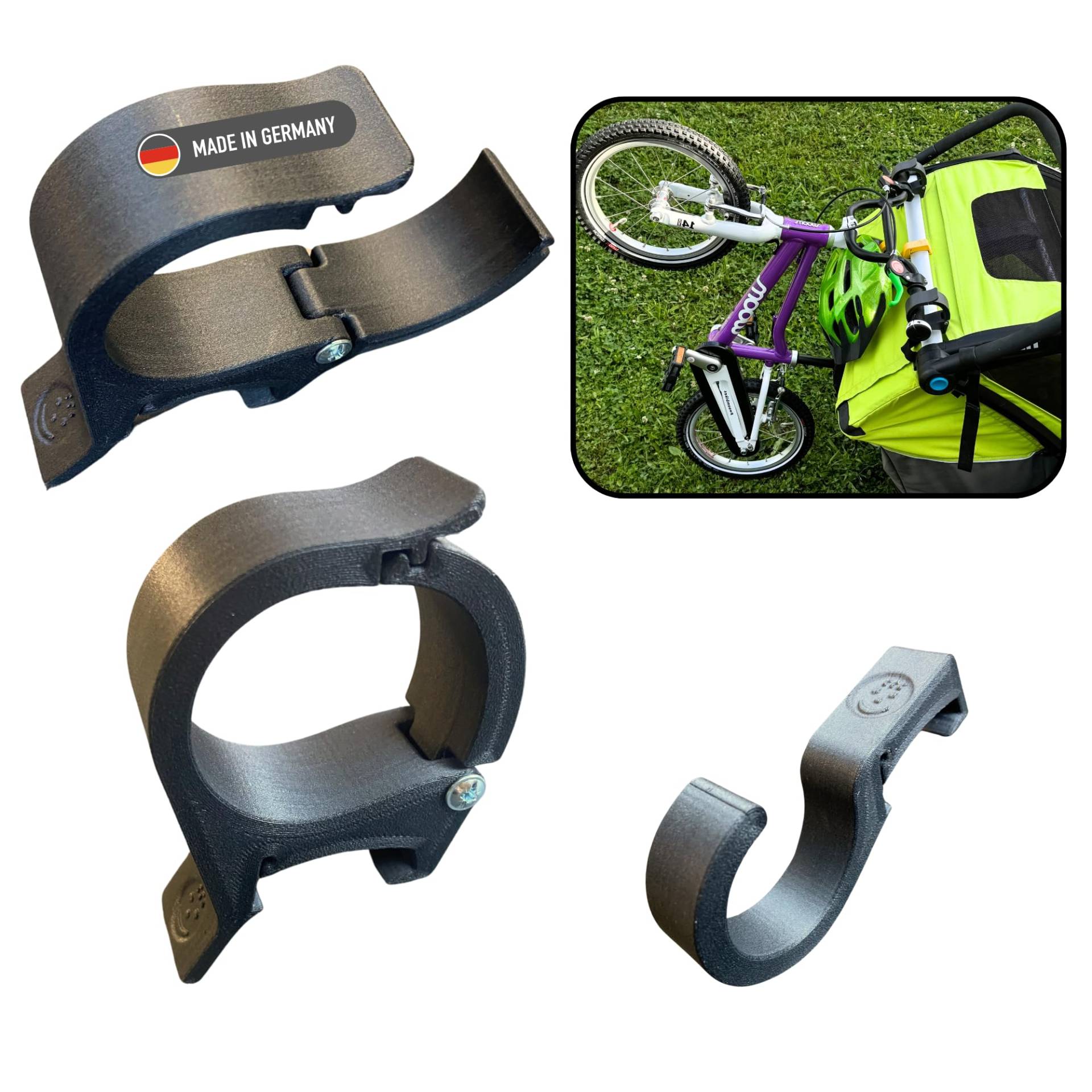 GuNaMa Laufrad & Kinder Fahrrad Halterung für Thule Chariot ab 2017 Sport Cross Cab Lite 2, Kinderwagen, Halter für Thule Fahrradanhänger, Fahrradhalter, Zubehör, Fahrradträger, Fahrradhalterung GuNaMa Laufrad & Kinder Fahrrad Halterung für Thule Chariot ab 2017 Sport Cross Cab Lite 2, Kinderwagen, Halter für Thule Fahrradanhänger, Fahrradhalter, Zubehör, Fahrradträger, Fahrradhalterung von GuNaMa