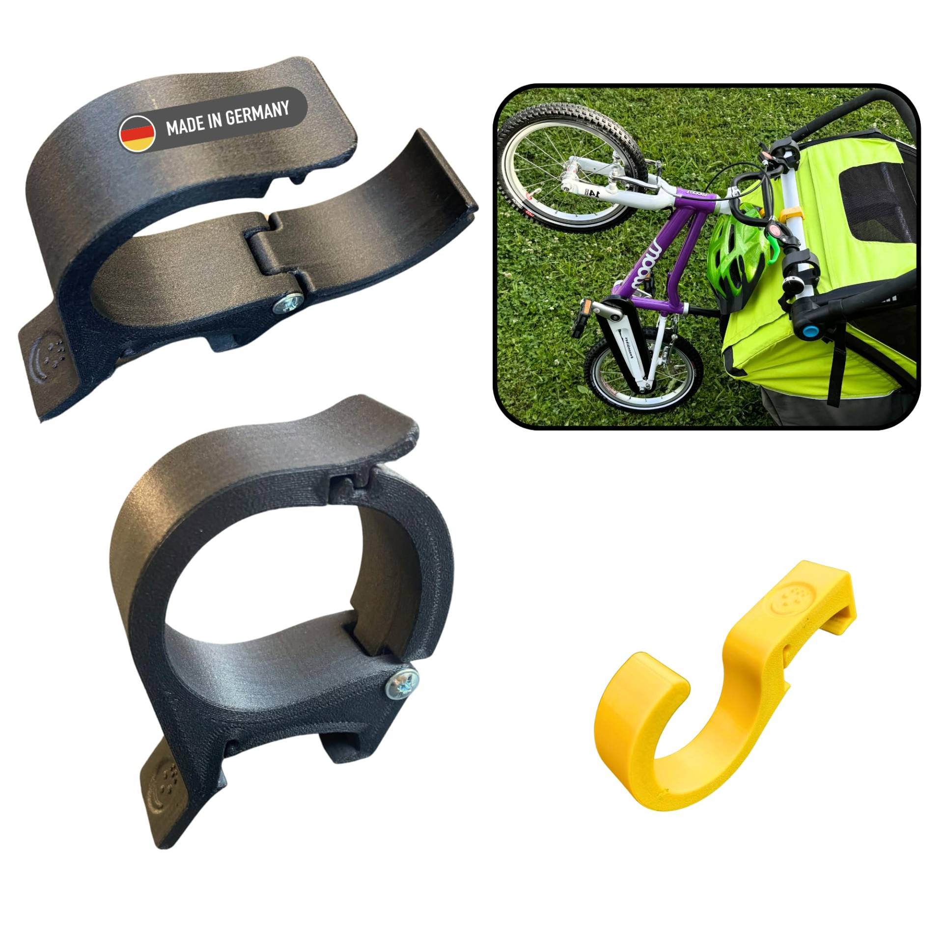 GuNaMa Laufrad & Kinder Fahrrad Halterung für Thule Chariot ab 2017 Sport Cross Cab Lite 2, Kinderwagen, Halter für Thule Fahrradanhänger, Fahrradhalter, Zubehör, Fahrradträger, Fahrradhalterung GuNaMa Laufrad & Kinder Fahrrad Halterung für Thule Chariot ab 2017 Sport Cross Cab Lite 2, Kinderwagen, Halter für Thule Fahrradanhänger, Fahrradhalter, Zubehör, Fahrradträger, Fahrradhalterung von GuNaMa
