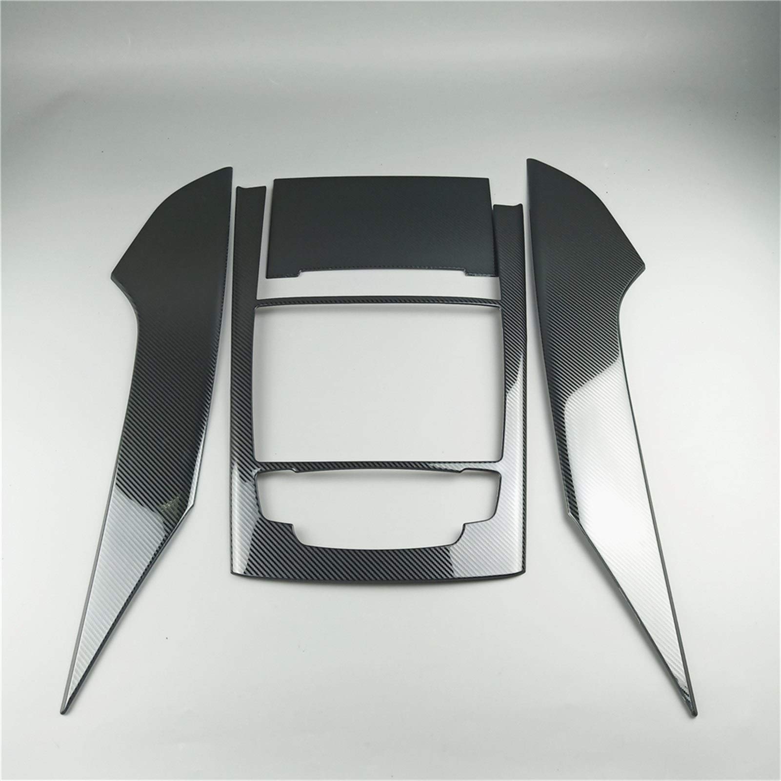 GXDD Konsole Gearshift Rahmen Dekorative Zierleisten Edelstahl Aufkleber gepasst for Audi A6 C7 2012-18 Interieur Zubehör Car Styling Fahrzeuginnenraum (Color Name : Carbon fiber black) von GuOdong
