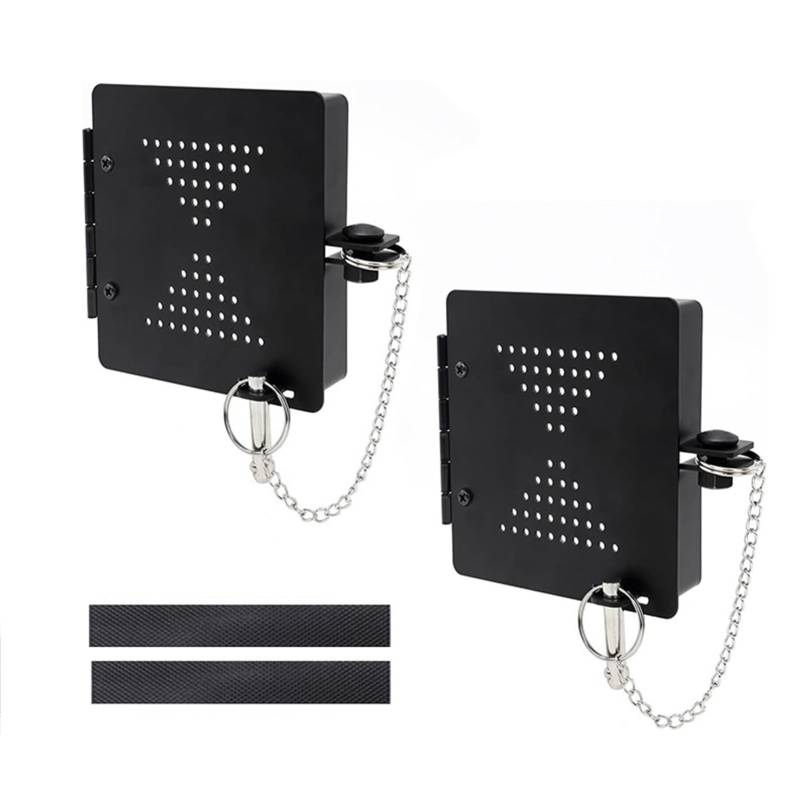 Guangcailun Aufbewahrung der RV Stoßstangenkappe RV Stoßstange sauber und organisiert Schwarz 2er Pack Metall Camcos Rhino Sewer Adapter Pro RV Must Haves 2025 von Guangcailun