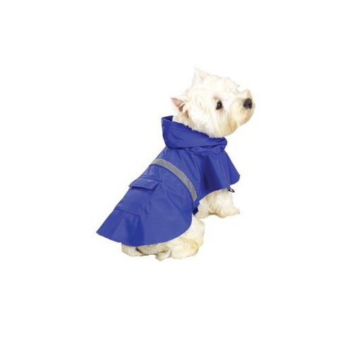 Klein Schutz mit Kapuze Hund Rain Coat Jacke Blau von Guardian