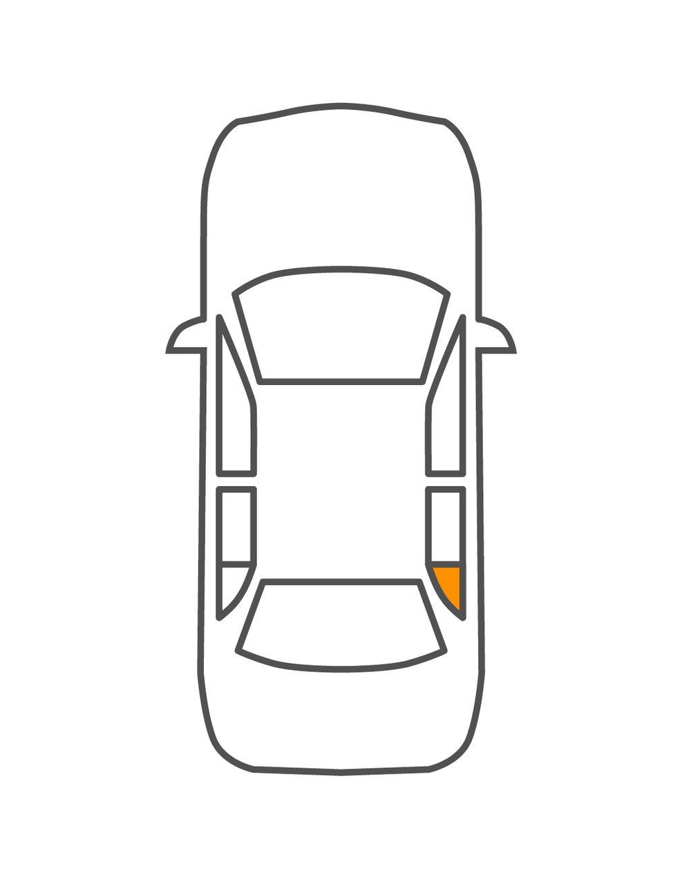 hintere Dreieckscheibe BMW 5ER E39 1996- von Glavista