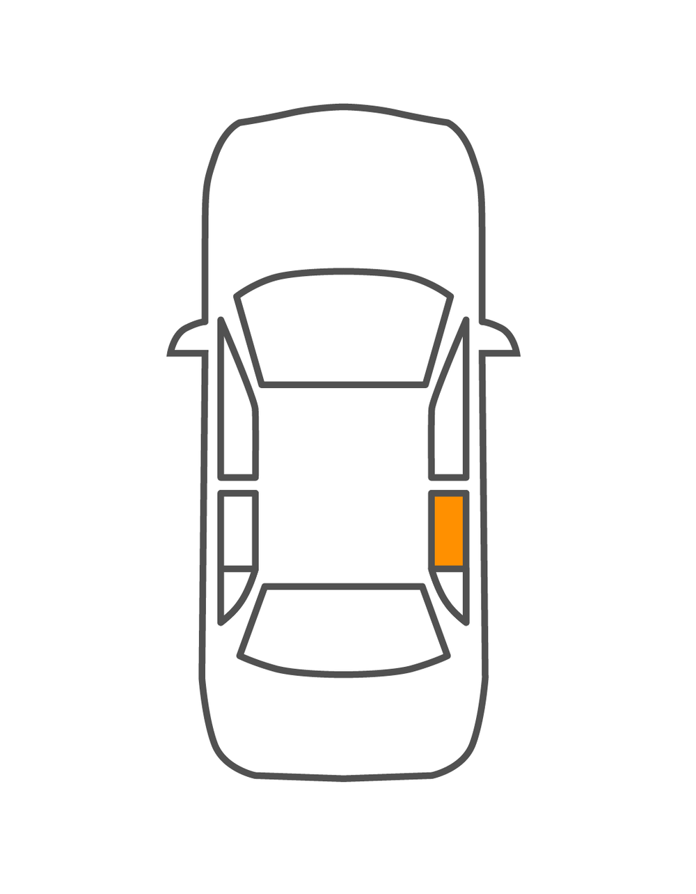 hintere Türscheibe AUDI A6 1997-/2002- LIM von Glavista