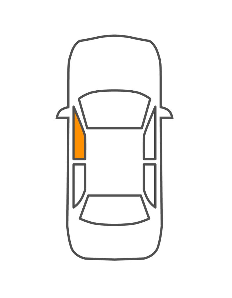 vordere Türscheibe FORD FIESTA 1989- Glavista 3544LCLH3FD von Glavista