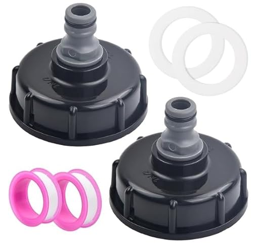 2 Stück IBC Tankdeckel, S60x6 IBC Adapterdeckel, 1/2 Zoll Innengewinde, Flüssigkeitslagerdeckel Adapter, Tankanschluss Kunststoffkappe Innengewinde Anschluss Zubehör für Tank 2 Stück IBC Tankdeckel, S60x6 IBC Adapterdeckel, 1/2 Zoll Innengewinde, Flüssigkeitslagerdeckel Adapter, Tankanschluss Kunststoffkappe Innengewinde Anschluss Zubehör für Tank von Gudalea