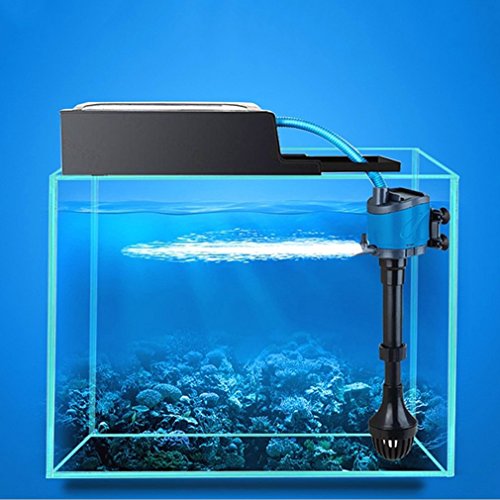 Gugutogo 3 in 1 Tauchpumpe Aquarium Filtration Radfahren Oxygenation System Kit (Farbe: schwarz & blau) von Gugutogo
