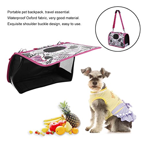 Gugutogo Faltender Druck-Haustier-Fördermaschine-Taschen-Handtaschen-Taschen-Haustier-Rucksack für Reise im Freien (Farbe: Mehrfarben) von Gugutogo