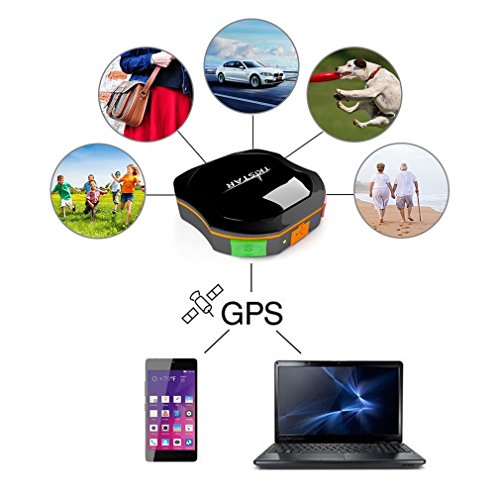 Gugutogo TK900 Mini GPS GSM Tracker Wasserdichtes Fahrzeug Tracking-Gerät für Haustier Kind (Farbe: schwarz) von Gugutogo