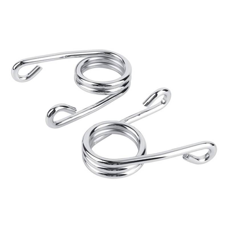 Motorrad Sitzfedern - 2 Stücke 3,5" Chrom SoloSitzfedern, Stahl Sitz Barrel Federn Passend für Chopper Bobber Motorrad (Silber) von Fybida